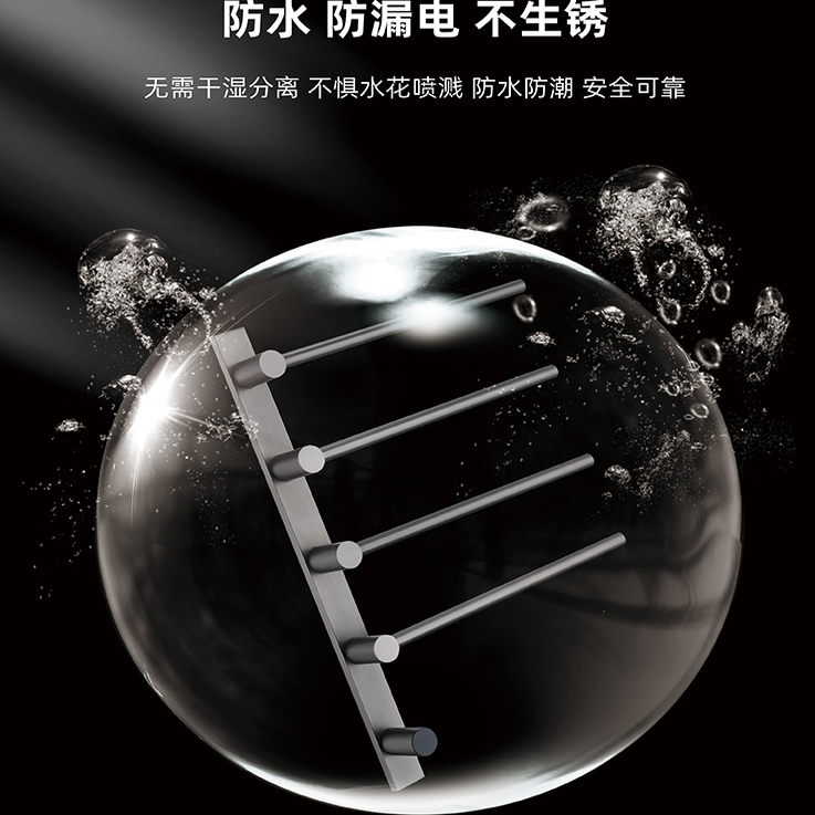 極簡智能電熱毛巾架 重塑干爽舒適，浴室升級必備神器